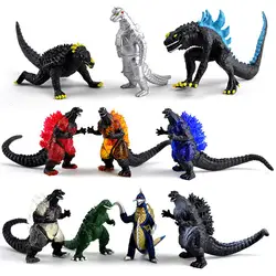10 шт./компл. Годзилла Динозавров фигурку игрушка Коллекционная ПВХ модель игрушки для любителей аниме Рождественский подарок 8 см N041