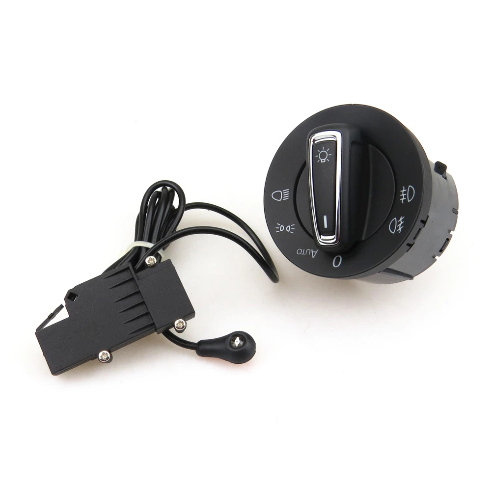 READXT For Golf MK7 Chrome Head Light Control Switch Car Auto Headlight