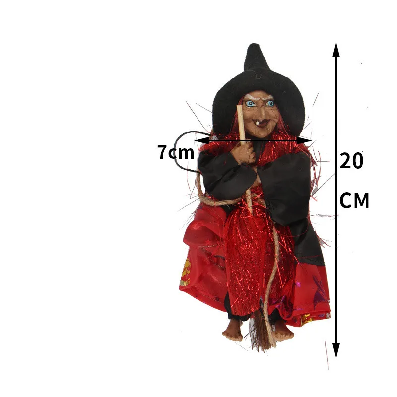 Hanging Horror Witch Figurine Halloween Decoration Pendant Ornaments for Party Garden Holiday Lawn Patio Decor PAT88 (6)