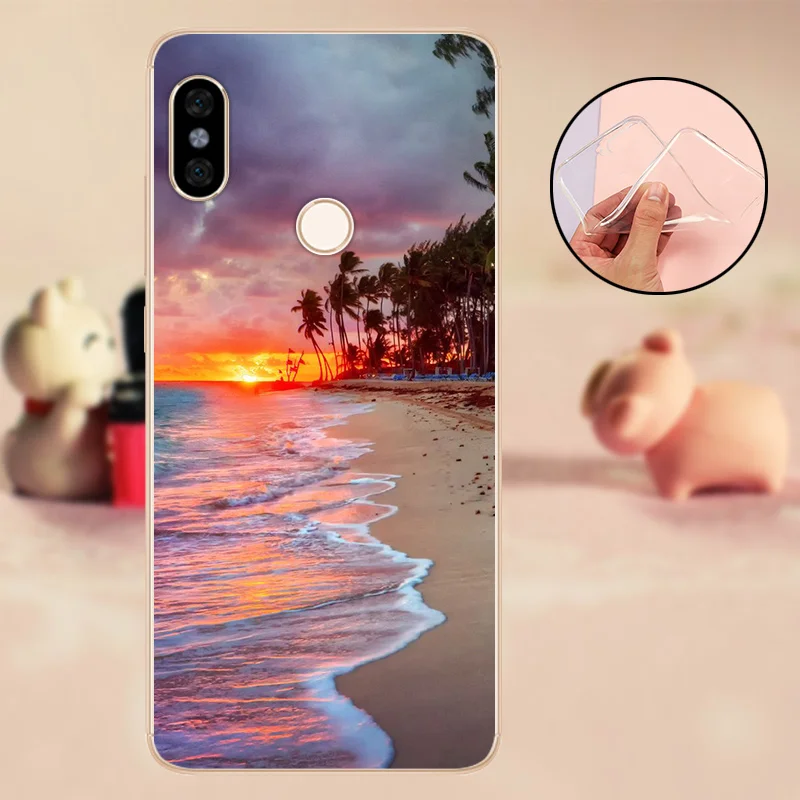 FSRLV Чехол для телефона Xiaomi Redmi Note 5, силиконовый чехол-бампер для Xiaomi Redmi Note 5 Pro, мягкий силиконовый прозрачный чехол, Funda - Цвет: FSRLV