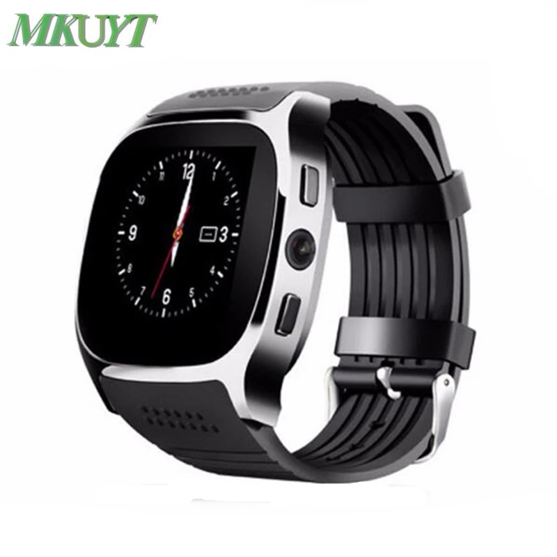 

MKUYT T8 Bluetooth Smart Watch with Camera SIM TF Card Slot Support Music Player Wristwatch for IOS Android PK M26 DZ09 A1 GT08