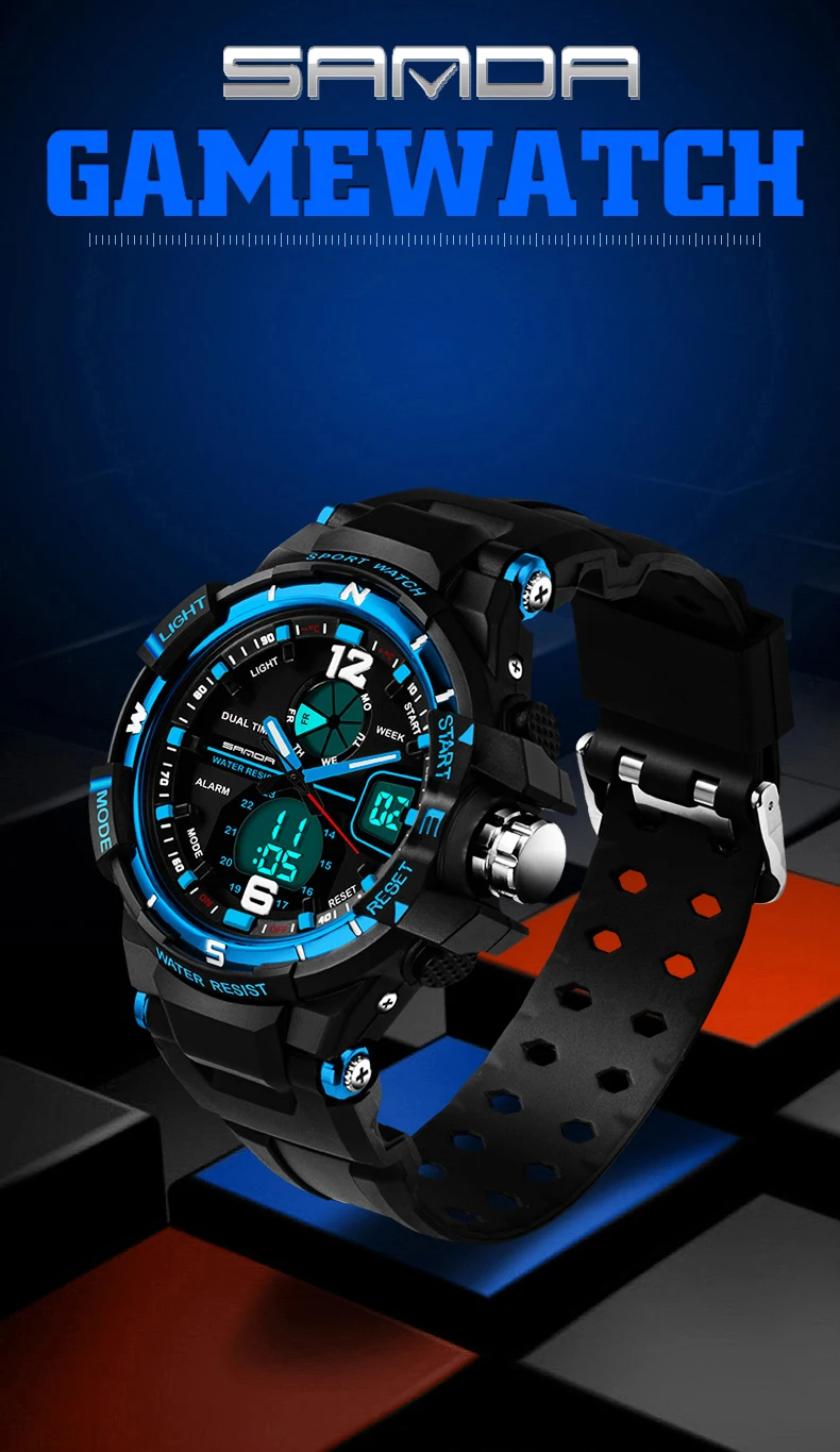 SANDA модные электронные спортивные часы женские светодиодные цифровые наручные часы женские часы Montre Femme Relogio Feminino