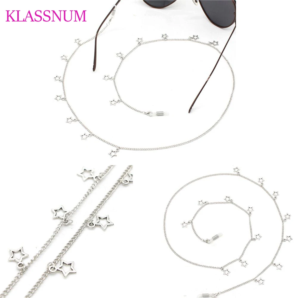 

Fashion Chic Sunglasses Eyeglasses chain Moon Stars Chains Eyewears Cord Holder Neck Strap Rope Women