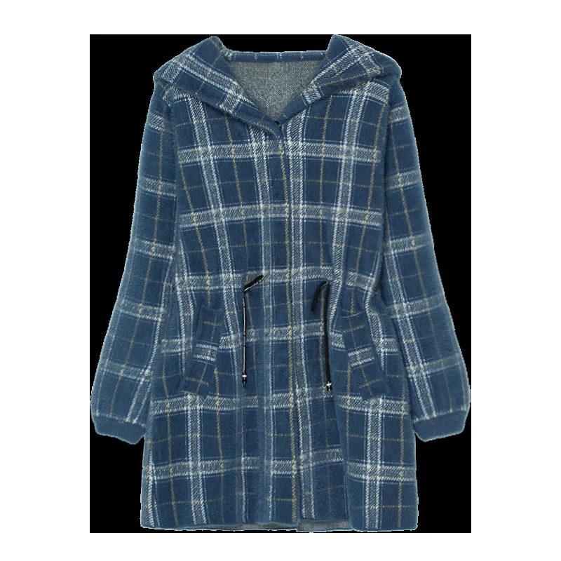 JANELUXURY/Брендовое женское длинное пальто с капюшоном 2019 осенне зимняя новая