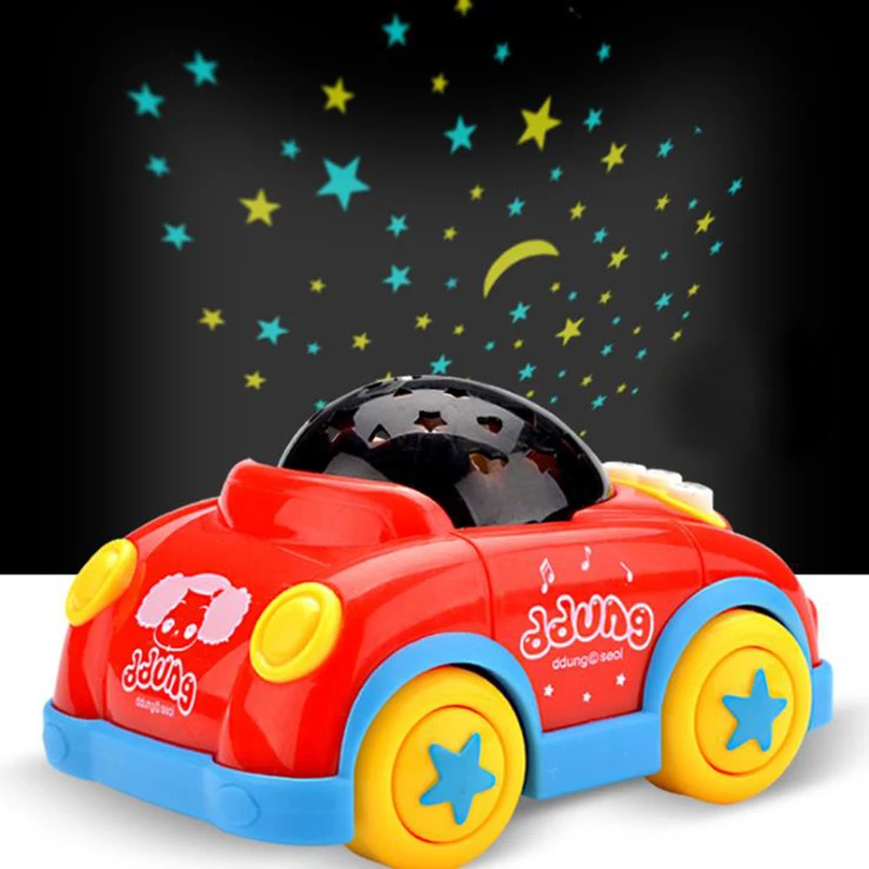 

Novelty luminous toy night light remote projection car story machine early education puzzle light music baby sleep toy