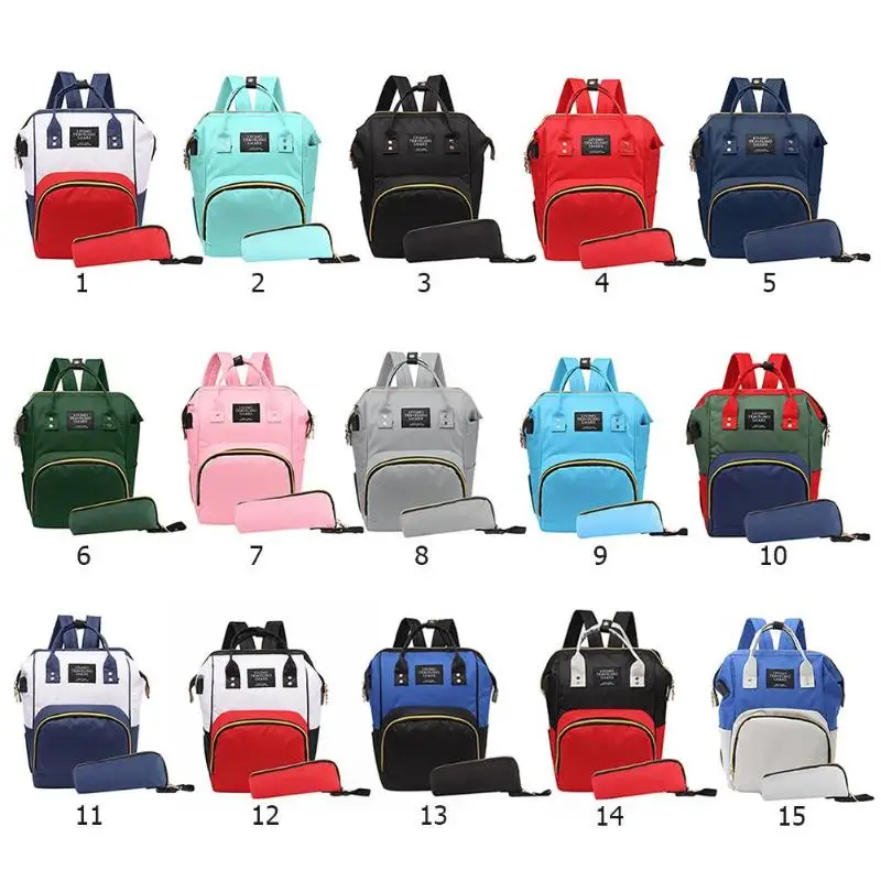 Модная USB многофункциональная сумка для подгузников для мам, сумка-Органайзер для подгузников для ухода за ребенком, сумка-клатч для мам, рюкзак для кормления, сумка-клатч