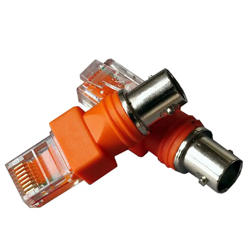 1 szt. BNC żeński na męski adapter RJ45, złącza RJ45 na BNC mocowanie