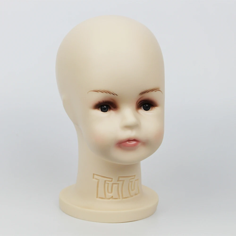 39 см Небьющийся реалистичный Пластиковый ребенок/ребенок манекен муляж головы для манекен для шляп манекены головы