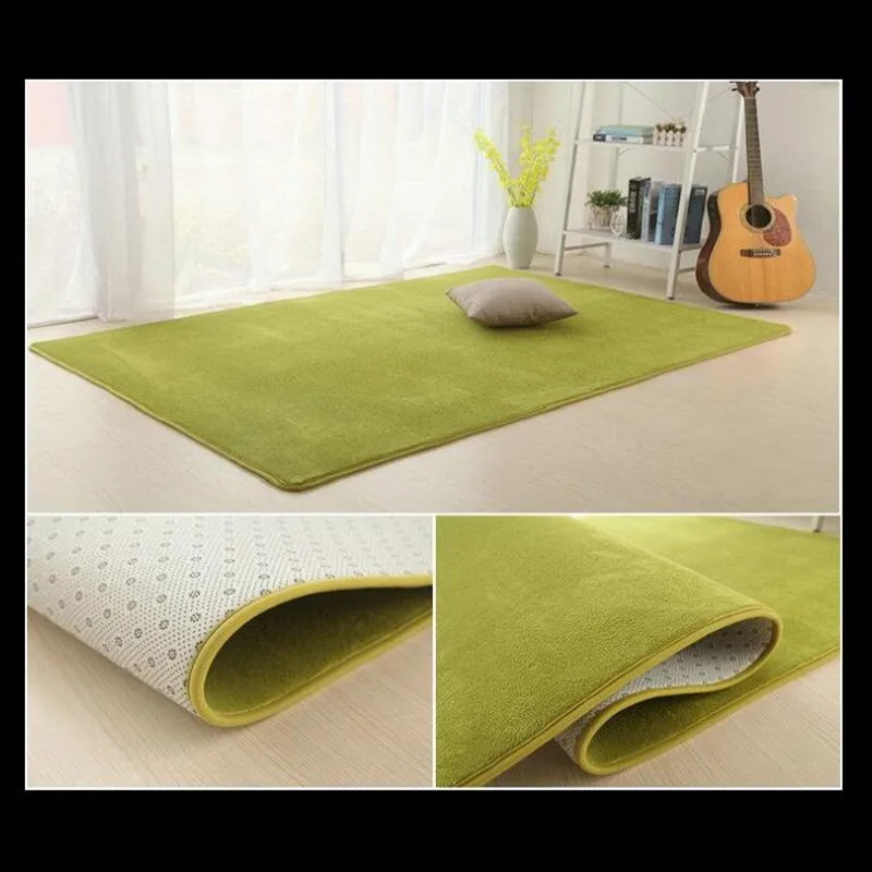 12 цветов, коралловый бархат, мягкий ковер, нескользящий коврик для спальни, гостиной, не линяет, не выцветает