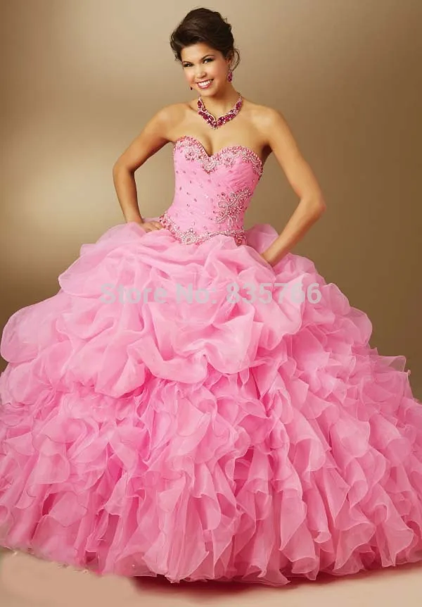 Свадебные платья 15 anos 2016 quinceaneras Платья Из Органзы с Съемный Куртка бальные Пром