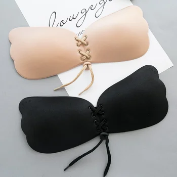 

BRZFMRVL big size ABCD super Push Up Bra backless Self-Adhesive Silicone LB bra Invisible Strapless Sexy Bra wedding brassiere