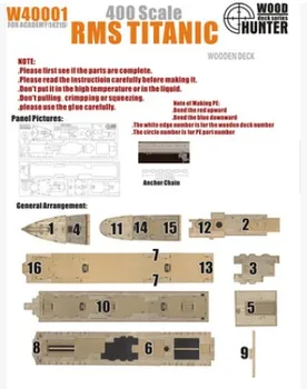 

1/400 Titanic wooden deck Assembly model Toys