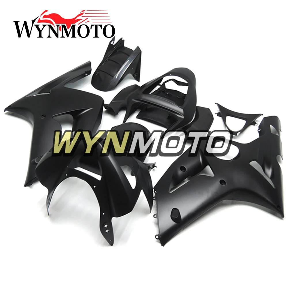 

Complete Fairings For Kawasaki ZX-6R 03-04 ZX6R 2003 2004 636 Injection ABS Plastics Body Kits Cowling Frames Flat Black Covers