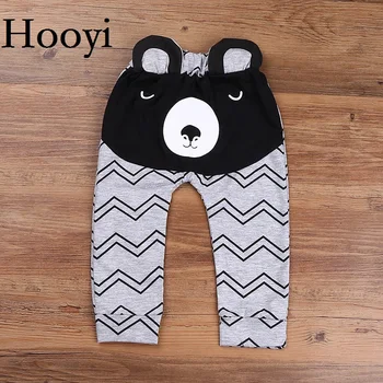

Hooyi Bear Baby Boys Pants Ripple Striped Newborn PP Panties Infant Costumes Bebe Clothing Trouser Cotton Leg Warmer Girl Tights