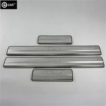 stainless steel door sill strip for 2009-112 Ford focus exterior Threshold trim welcome pedal decoration auto body protect cover