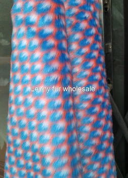 

High quality Color jacquard rabbit faux fur fabric,diy Handmade Clothing collar shoes material,170cmX45cm(half yard)/pcs
