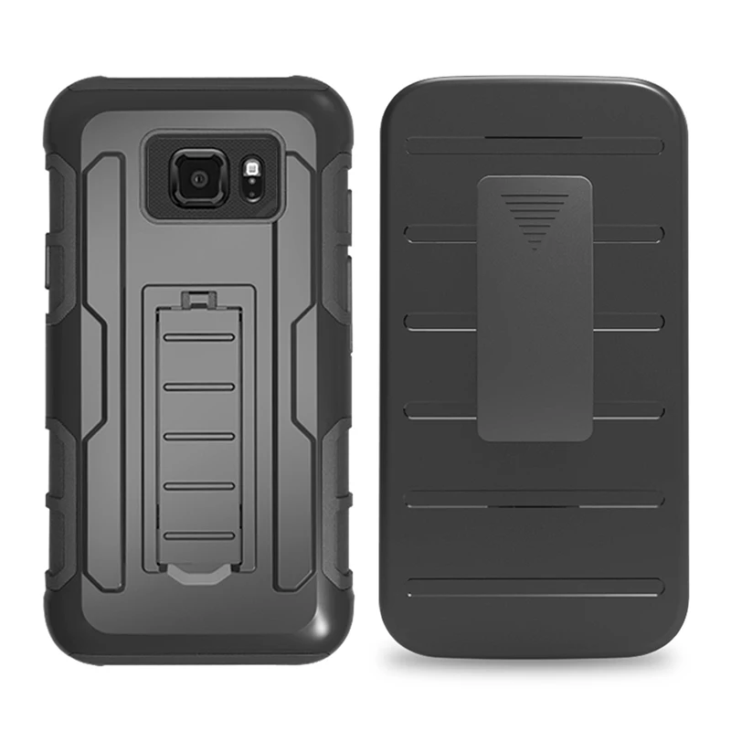 Phone Cases for Samsung Galaxy S7 S3 S4 S5 S6 S6 Edge Plus S6 Active S7 Active Case Plastic Armor Stand Belt Clip Holster Cover