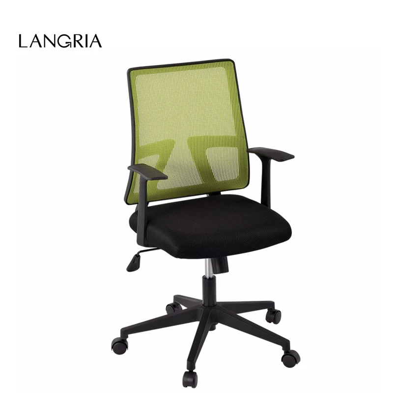 

LANGRIA Mid-Back Swivel Mesh Task Office Chair with Knee-Tilt Green US in Stock