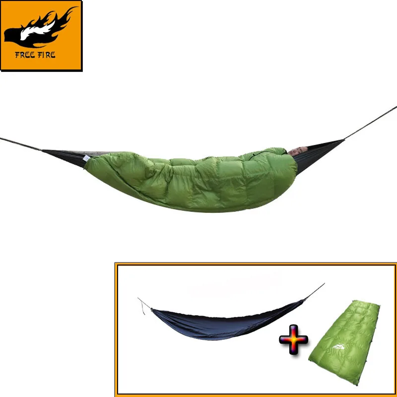 

FREE FIRE Sleeping Bag System, Envelope Down Sleeping Bag, Duck Down, Winter Warm Sleeping Bag, Underquilt with Hammock system