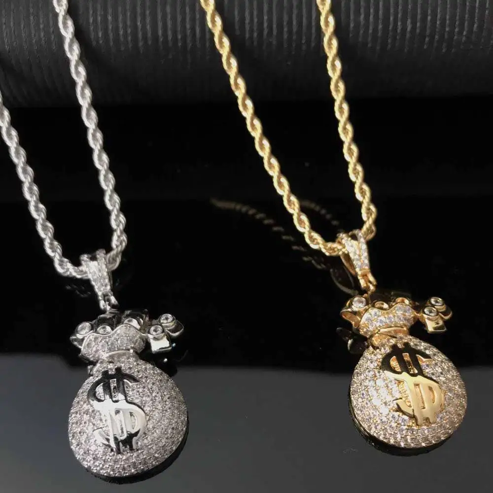 

Iced out hiphop jewelry gold plating wholesale pendant