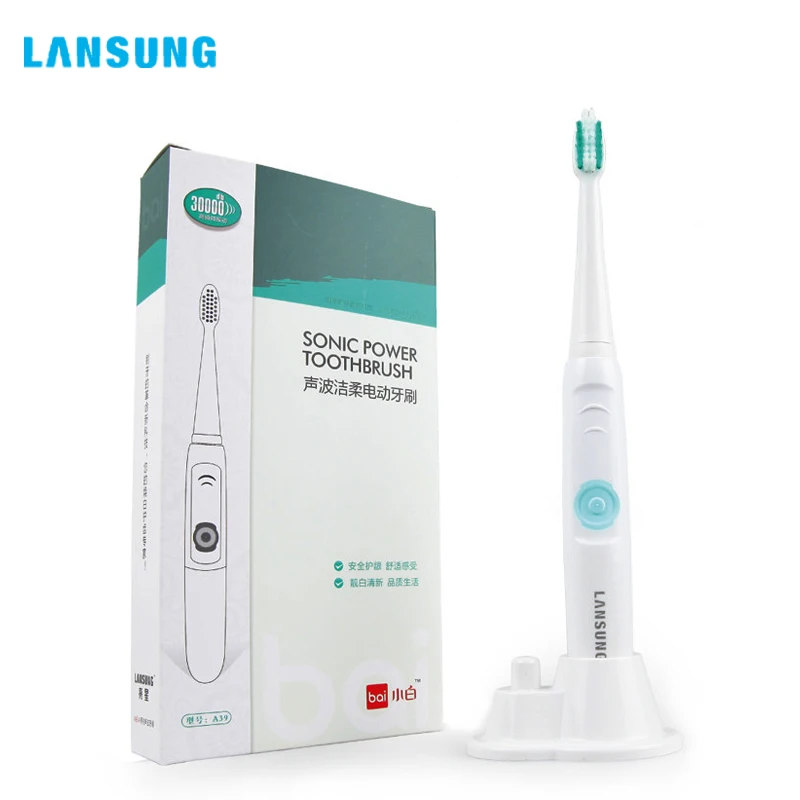 

LANSUNG AA OR 14500 Battery High Quality Multi Ultrasonic Sonic Electric Tooth brushSets Wholesale Oral Hygiene Dental Care A39