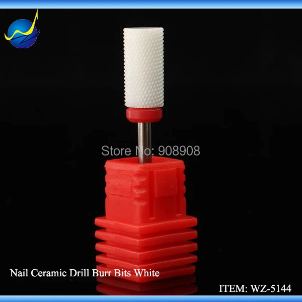 

1PC Hot selling Nail Ceramic Drill Bits Cylinder Top White For Nail Tooth Care Chiropody Podiatry Manicure Pedicure Salon Cutter