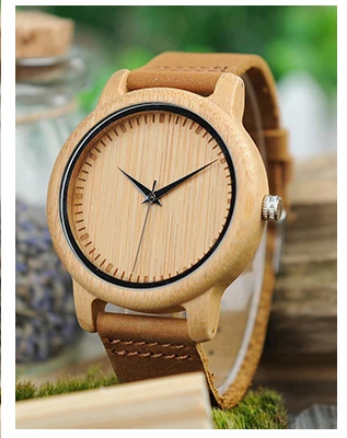 Бобо птица роскошные деревянные женские дизайнерские часы трех случаях часы с серебряной иглы кварцевые часы
