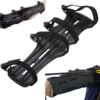 Mayitr negro 4 correas ajustables arquería ARM Guard tiro arco cadena brazo protector Gear para la caza entrenamiento protección ► Foto 2/6