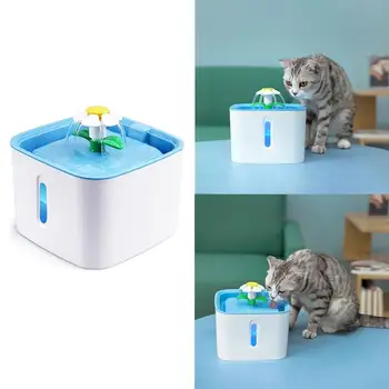 

2.4L Automatic Cat Water Fountain LED Electric Dog Cat Pet Mute Drinker Feeder Bowl Pet Drinking Dispenser Pet Feed Accersories