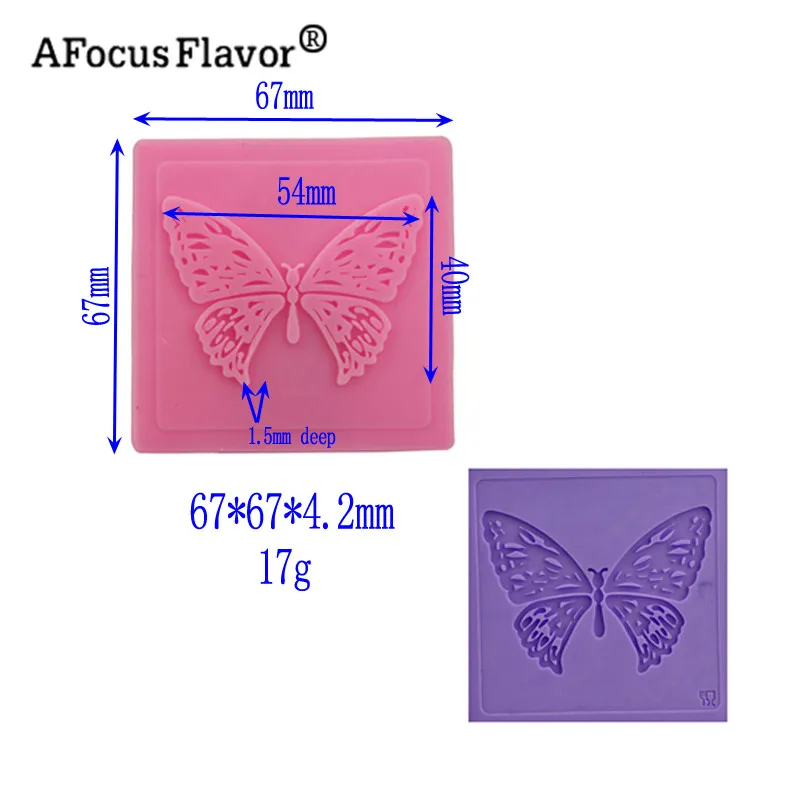 1 шт Бабочка силиконовая формочка для леденцов Sugarcraft украшения торта жаропрочная форма для мыла выпечки силиконовый инструмент для выпечки помадка Инструменты Трафарет
