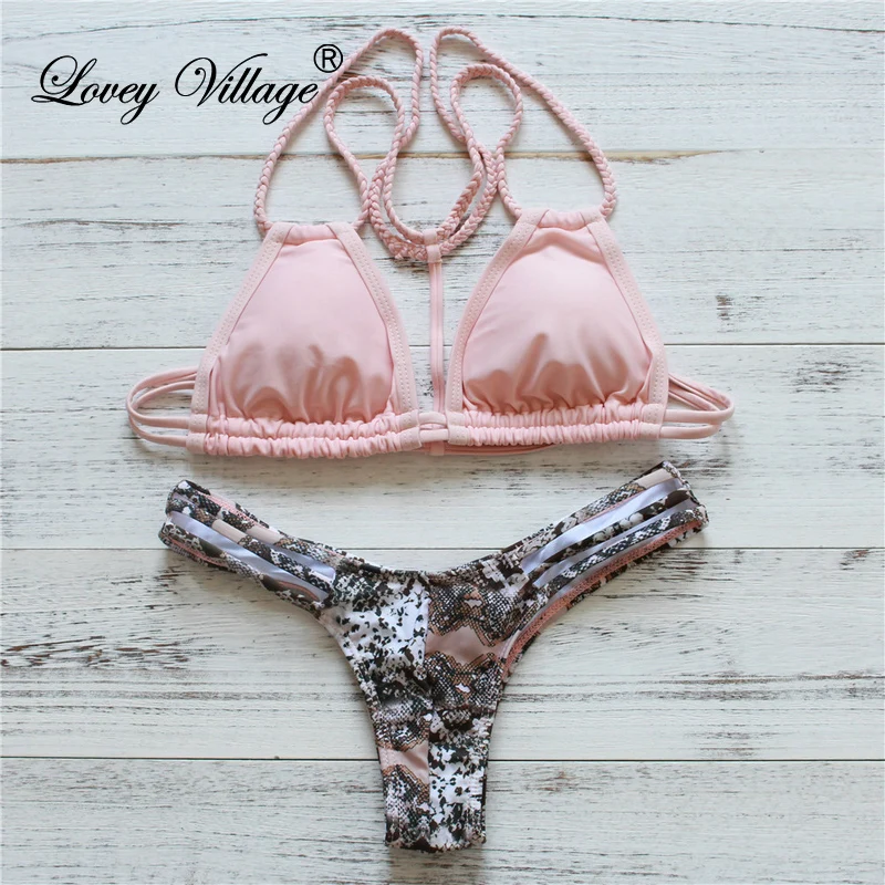 Lovey Village Crochet Mini Sexy Micro Bikini Brazilian Swimsuit Women