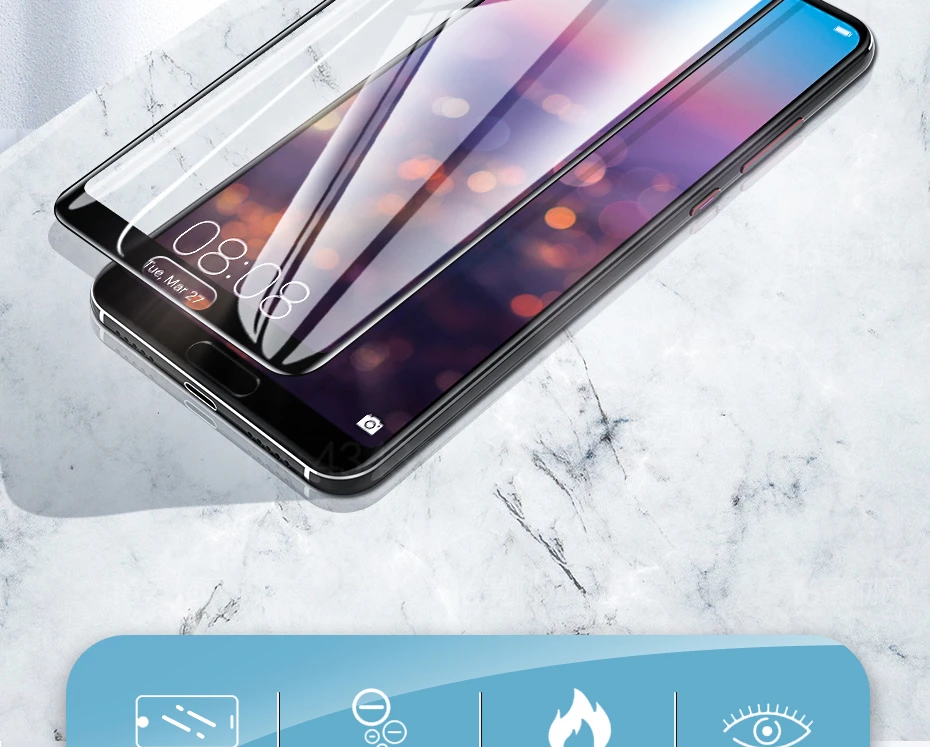 FlanaGan 15D полное покрытие закаленное стекло для huawei P30 P20 Lite Pro стекло P10 Lite Защита экрана для mate 20 10 Lite стекло