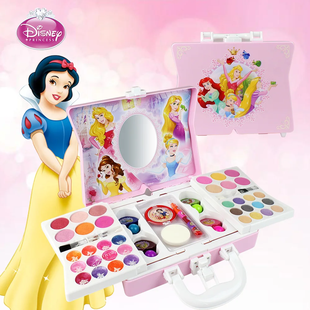 Disney Princess Cosmetics Play Набор для девочек детский набор для макияжа нетоксичный набор из помад с мини-футляром косметические игрушки