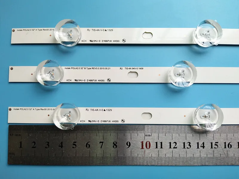 

New 5set=15pcs 6/7LED 590mm LED strip Replacement for LG 32LN5100 32LN545B Innotek POLA2.0 32 inch A B type HC320DXN