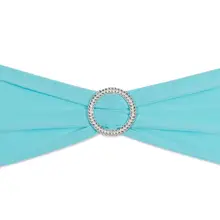 Синий свадебный стрейч Председатель Группы спандекс Председатель группы Sash Лук с Пластик пряжки для Свадебная вечеринка Декор