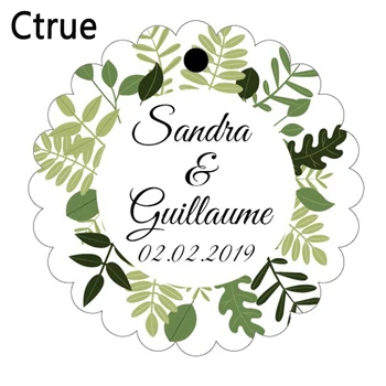 

Diameter 4cm Custom candy box tags Personalized name & date wedding Gift Tag DIY Gift Label rustic wedding decoration DIY craft