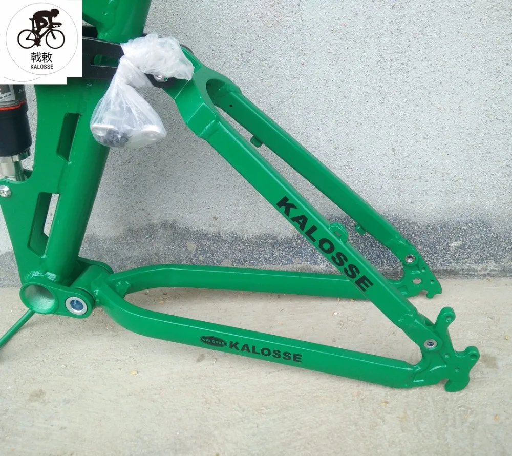 Clearance Kalosse   mountain  bike frame  DIY  colors  Soft-tail  Folding    26*17inch 165mm travel  mountain bicycle  frame 4