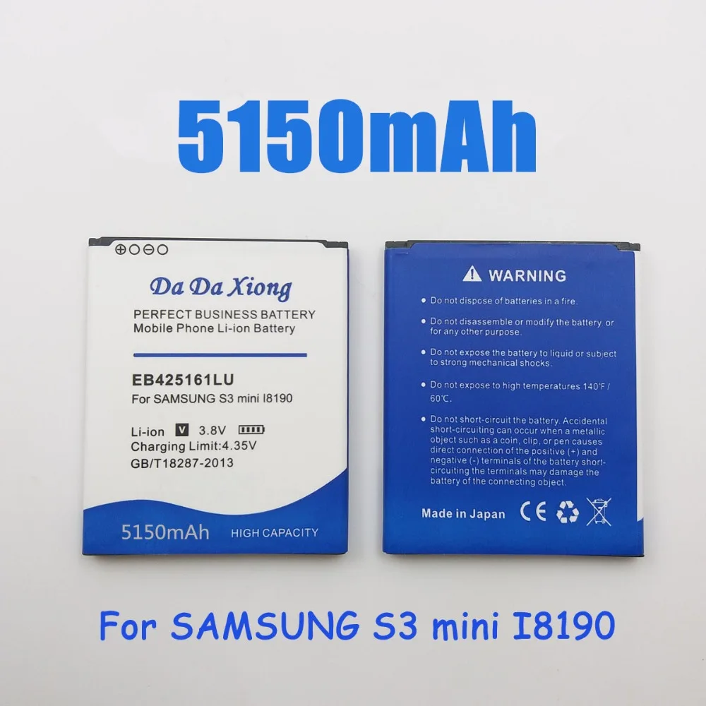 EB425161LU 5150 мА/ч, Батарея для samsung galaxy s3 mini i8190 i699 ace 2 i8160 S7562 S7562I S7568 i8190N i739 S7580