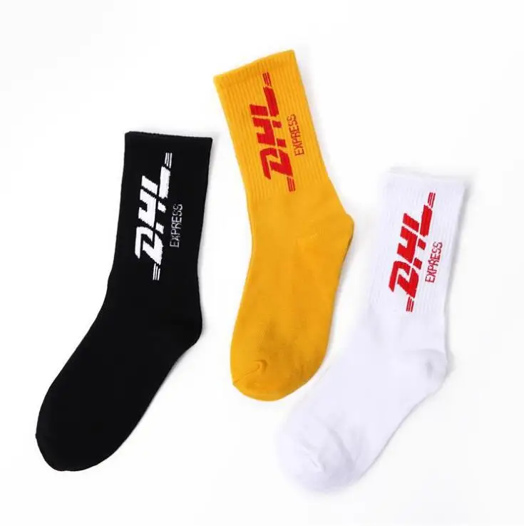 Унисекс носки уличная мода стиль для DHL слова буквы печати Мужчины Женщины Мода