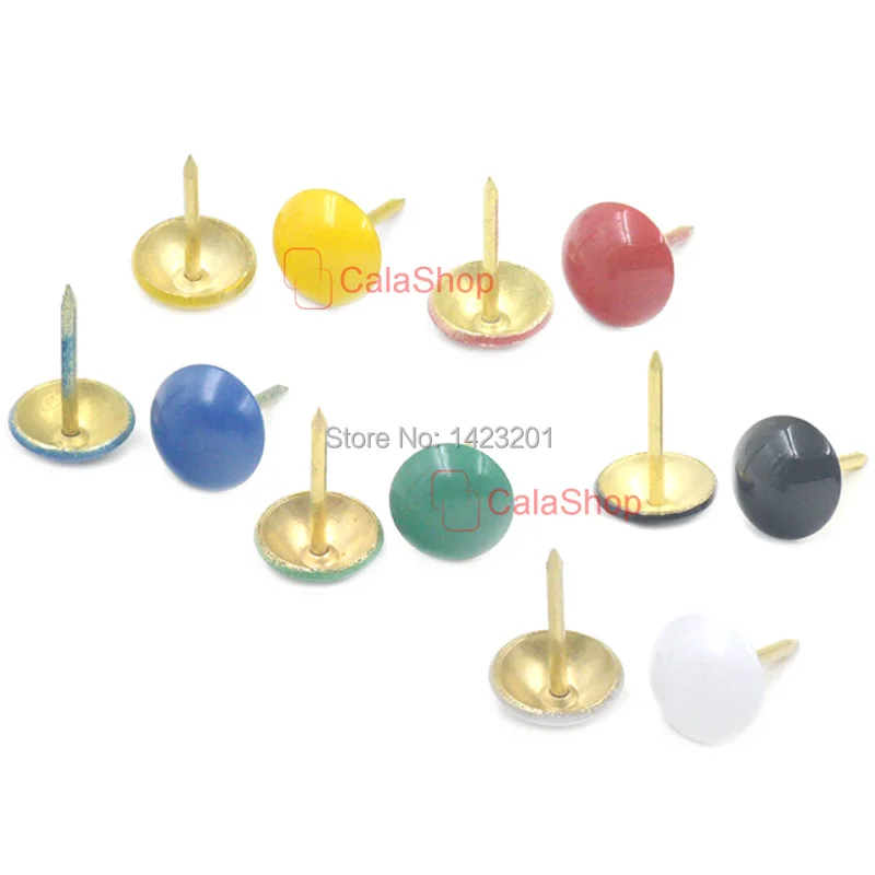100 Pcs / Lot Tack Push Pins Upholstery Doornail Button Furniture
