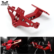 Держатель номерного знака мотоцикла кронштейн складной комплект для Kawasaki Yamaha Suzuki sv650 sv650s 1999-2009 sv650 650 s 1999-2009