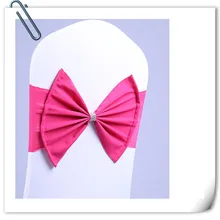 Горячая Распродажа! Горячая Распродажа! 100 шт Fushia стул для свадебного банкета створки бант пояса крышка