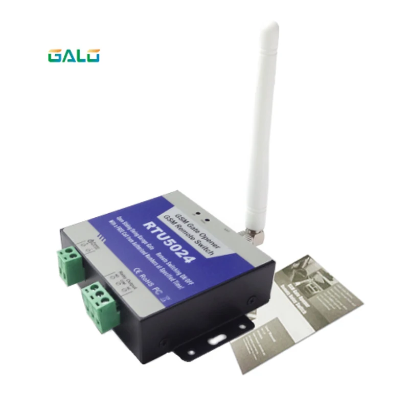GSM Gate Access Control Opener System SMS/Free Call Rechargeable Battery for power off alarm