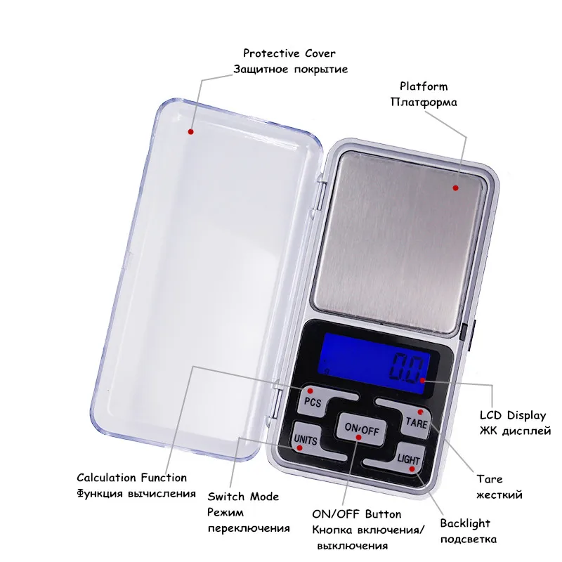 1000 г 0,1 г мини-электронная Шкала 1 кг ЖК-цифровой карманный Вес ювелирные весы Diomand скидка 30