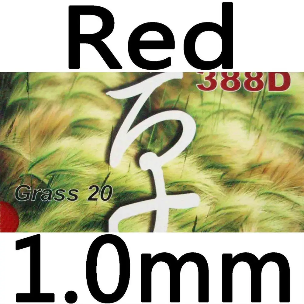 red 1.0mm Dawei 388D Grass20 Long Pips-Out Настольный теннис пинг-понг резиновый с губкой 1,0 мм - Цвет: red 1.0mm