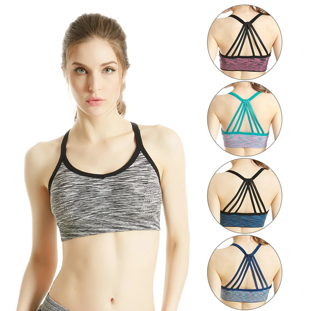 Quick Dry Breathable Sexy Bralette Sport Bra Sportswear Fitness Cross