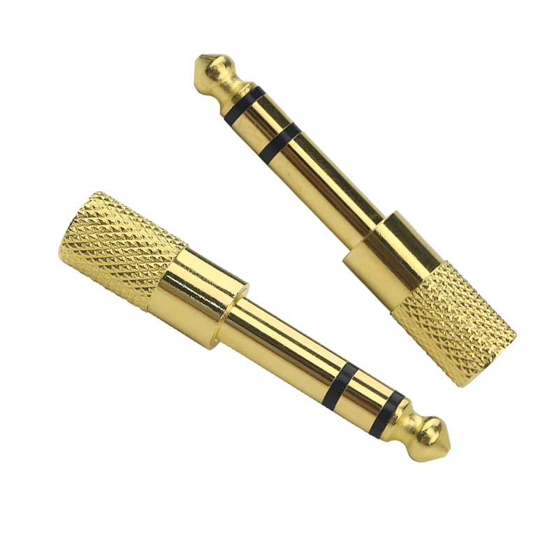 

10pcs/lots 6.5mm 1/4" Male to 3.5mm 1/8" Female Audio Adapter Plug Jack Stereo Headphone Headset conventer for Microphone