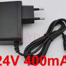 1 шт. высокое качество DC 24 В 400mA IC программа AC 100 В-240 В преобразователь импульсный адаптер питания ЕС вилка DC 5,5 мм x 2,1-2,5 мм