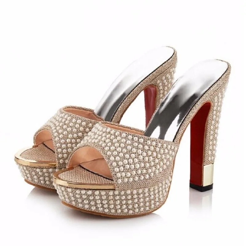 heels with strings