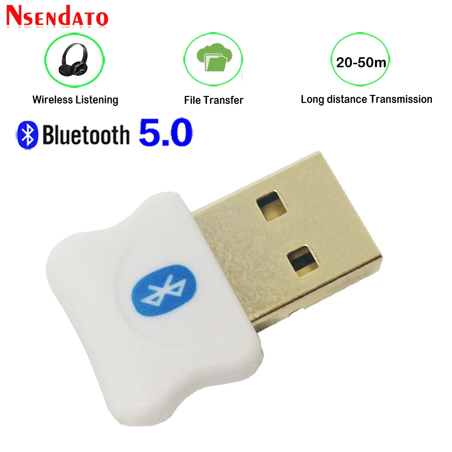 Мини USB Bluetooth V5.0 приемник адаптер соединение через USB и беспроводное, через Bluetooth 5,0 музыкальный звуковой приемник ключ для компьютера PC беспроводная мышь